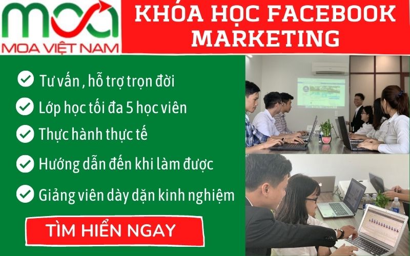 Khóa học quảng cáo Fcebook tại MOA Việt Nam