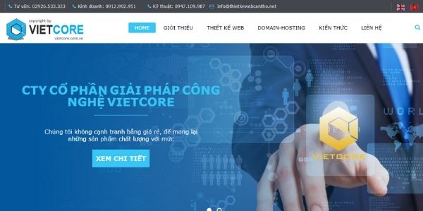 Công ty thiết kế website Vĩnh Long Vietcore