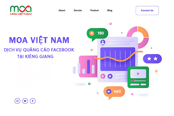 Moa Việt Nam cung cấp dịch vụ quảng cáo facebook tại Kiên Giang