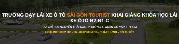 Trường dạy lái xe chất lượng Sài Gòn Tourist
